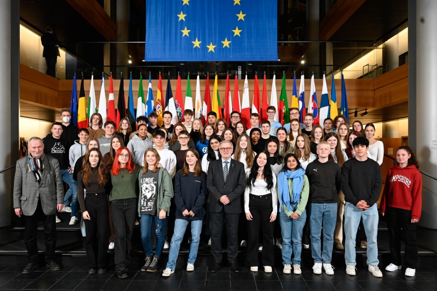 Besuch der Geschwister Scholl Schule Rodgau am 16. Januar 2023
