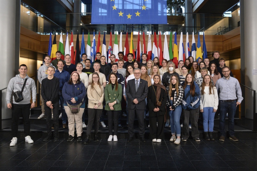 Besuch der Gustav-Heinemann-Schule Rüsselsheim am 18. Januar 2023