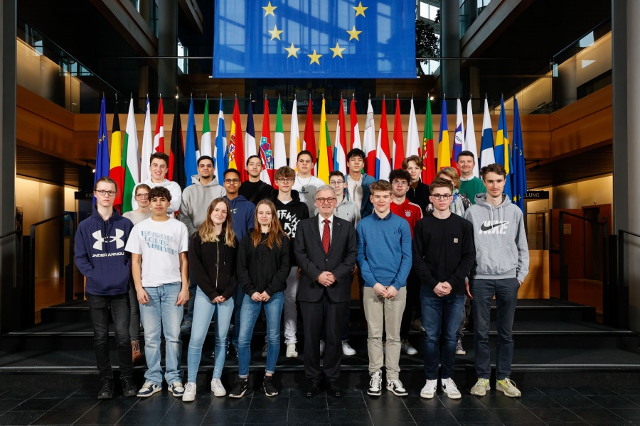 Besuch der Leibnizschule Wiesbaden am 15. Februar 2023