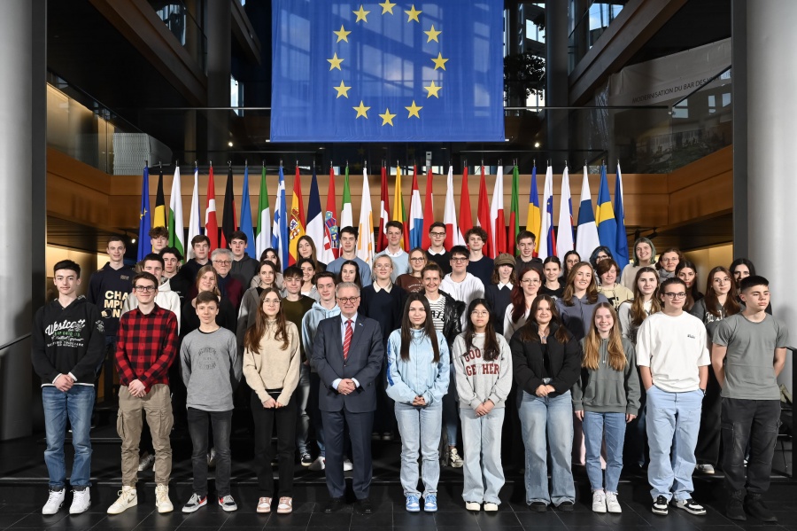 Besuch der Geschwister Scholl Schule Rodgau am 11. März 2024